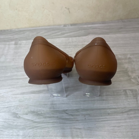 CROCS Rio Pointed Toe Jelly Slip On Flats Comfort Shoes Womens size 8 - Picture 4 of 9